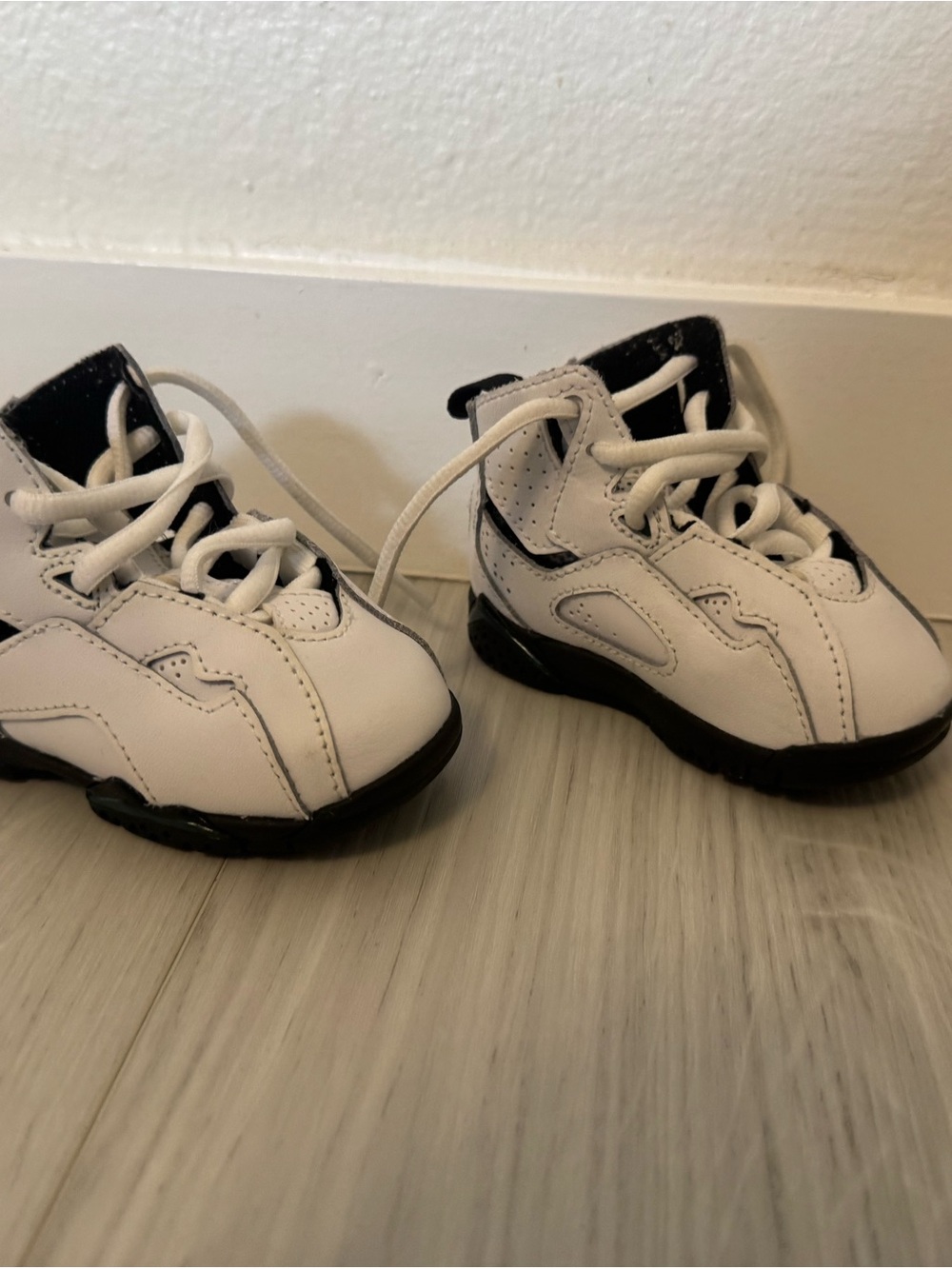 Jordan Kids White and Black Sneakers